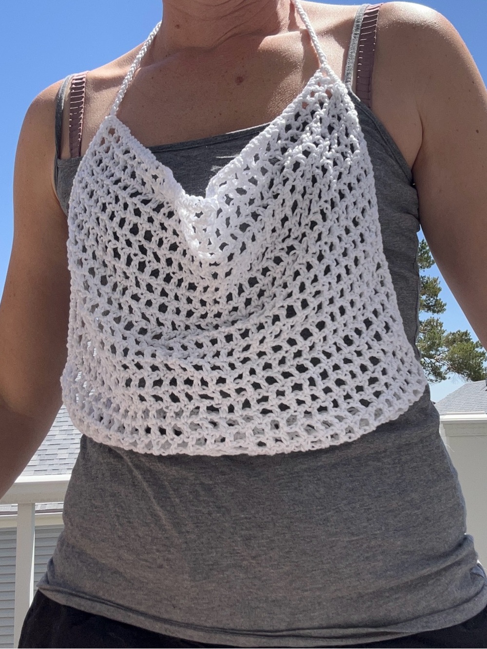 Crochet halter top